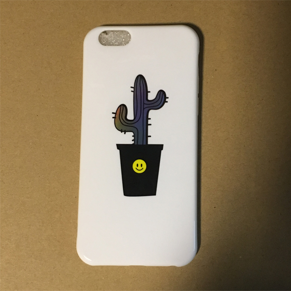 Laser logo sticker TPU phone cover