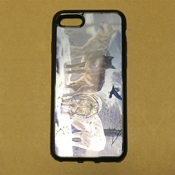 3D sticker glued TPU phone cover